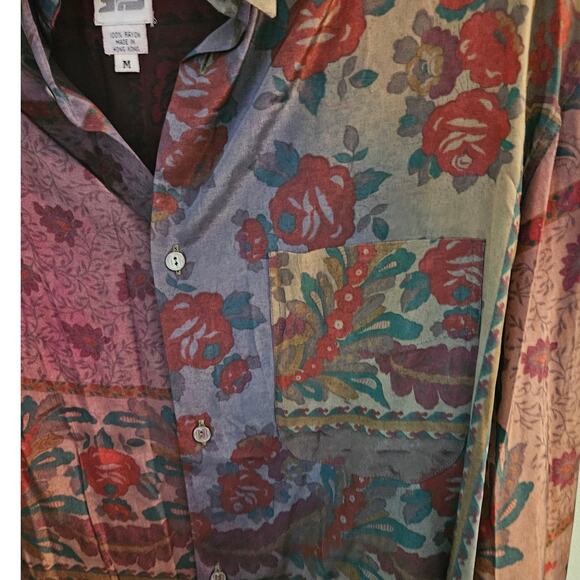 VINTAGE Anne Pinkerton APE 70s Stylish Comfortable Eclectic Unique Blouse Medium - Picture 5 of 12